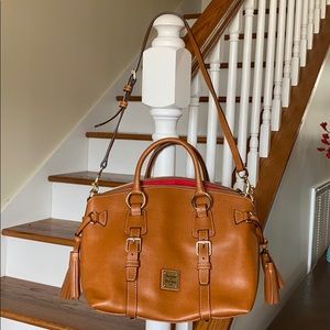 Dooney & Bourne Brown Leather Satchel Pocketbook